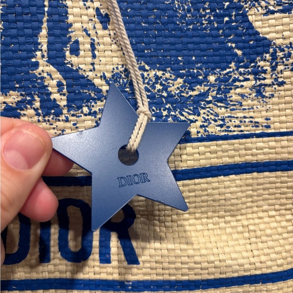 Christian Dior Blue and Cream Tote Bag - Picture 2 of 8